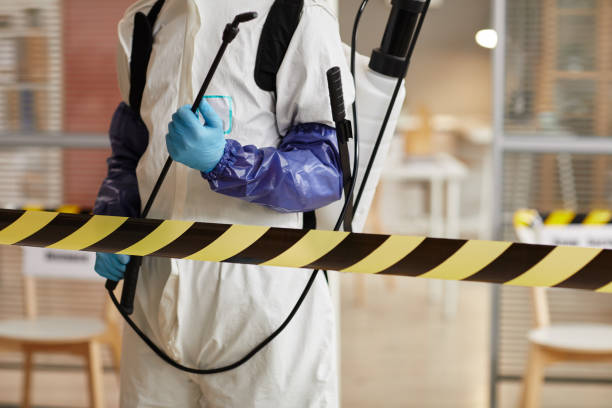 Professional Biohazard Cleanup technician working in Dunlap, CA